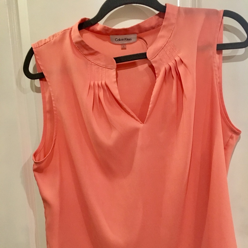 Calvin Klein coral blouse